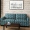 Lagoon - Aqua & Teal Abstract & Geometric,Global Upholstery Fabric 54 Inches"